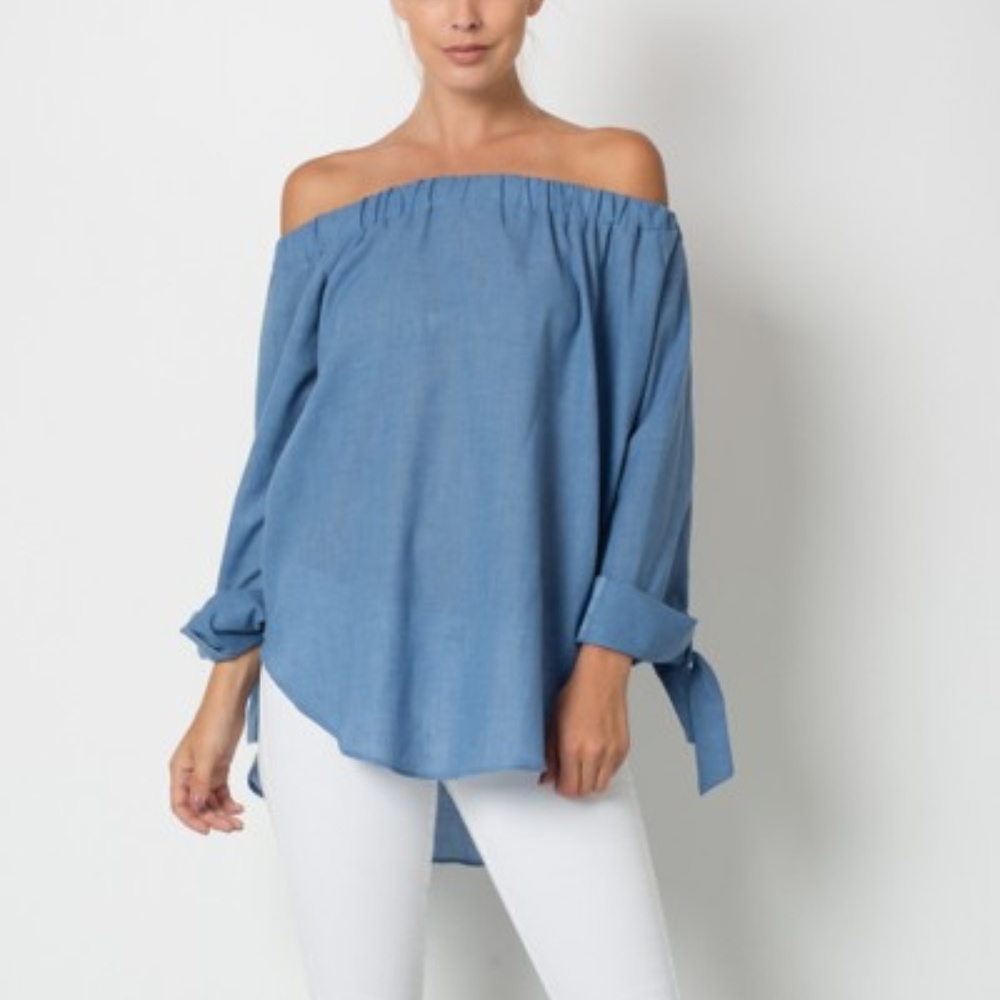 Chambray Off the Shoulder